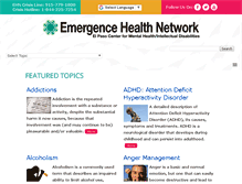 Tablet Screenshot of info.emergencehealthnetwork.org